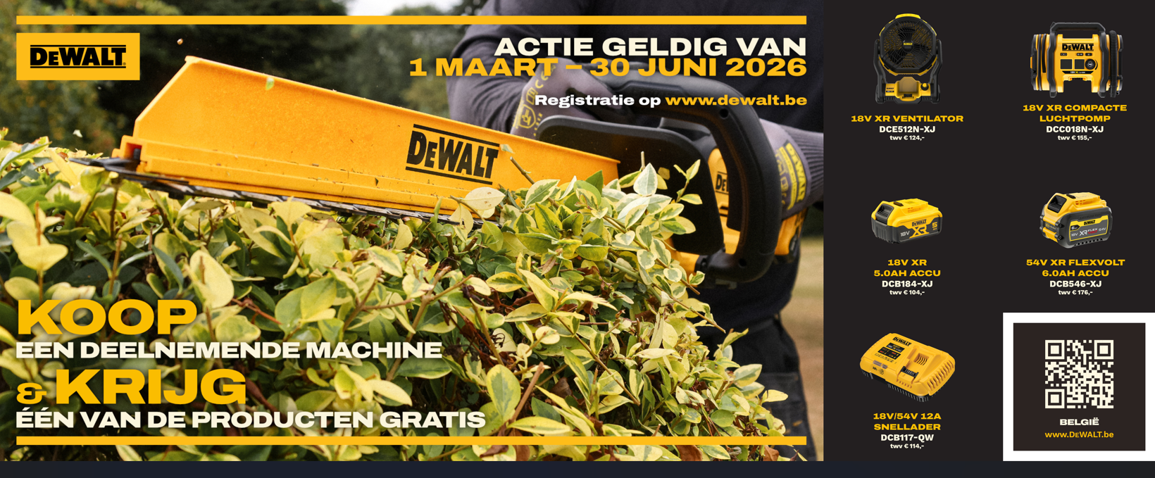 DeWALT tuinactie afbeelding